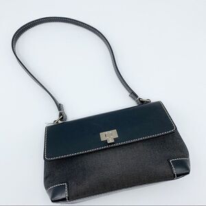 Lambertson Truex Mini Canvas and Leather Purse Authentic Designer